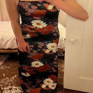 STAUD "Heidi" Floral Maxi SATC Dress Sz 4